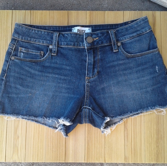 PAIGE Pants - Paige Catalina blue jean cut off short shorts